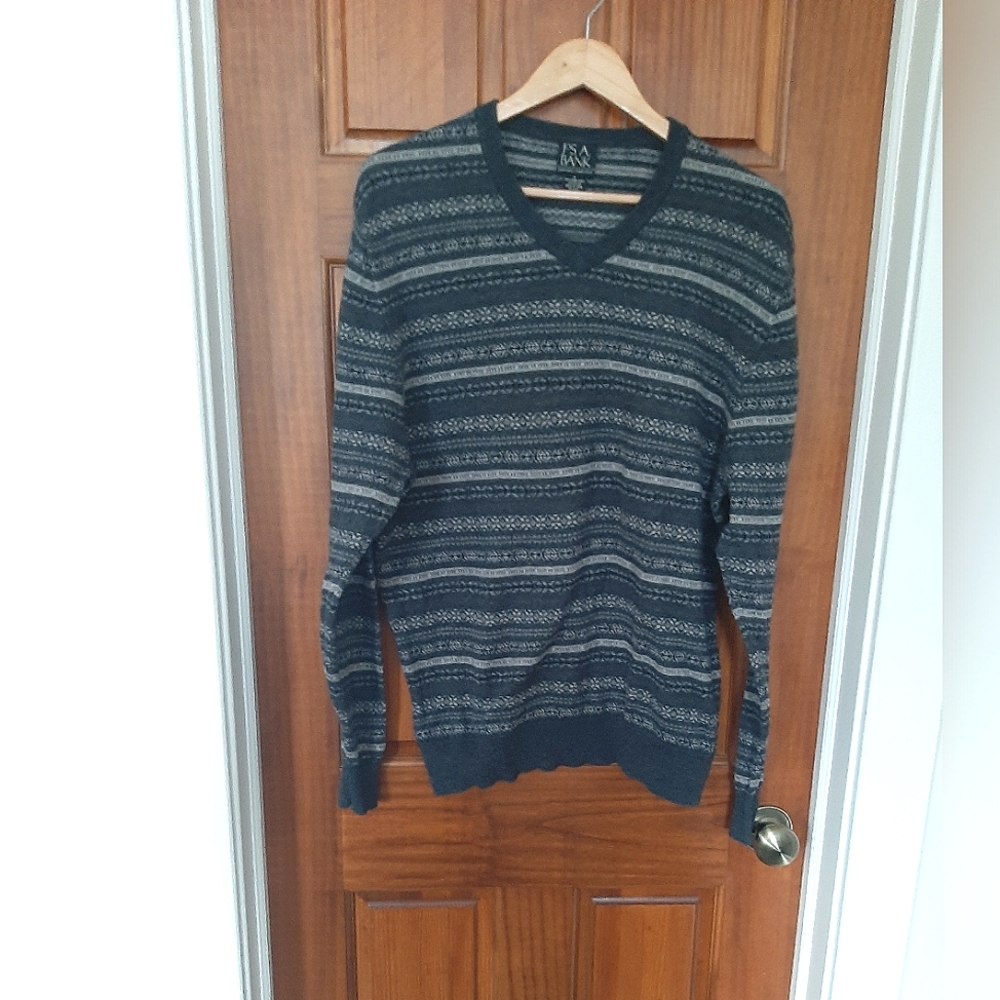 JOSEPH A BANK Men's Black and Gray Sweater